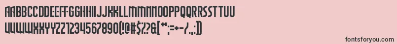 fuente TheWastesOfSpace – Fuentes Negras Sobre Fondo Rosa
