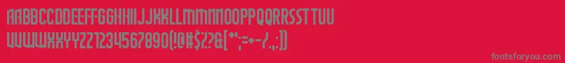 TheWastesOfSpace Font – Gray Fonts on Red Background