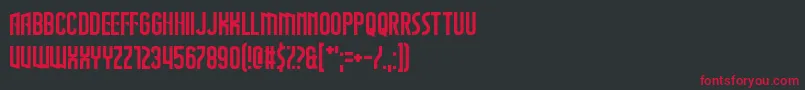 TheWastesOfSpace Font – Red Fonts on Black Background