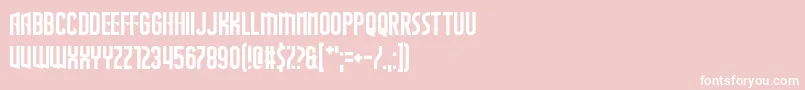 TheWastesOfSpace Font – White Fonts on Pink Background