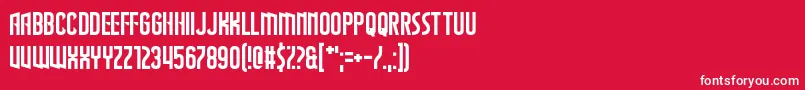 fuente TheWastesOfSpace – Fuentes Blancas Sobre Fondo Rojo