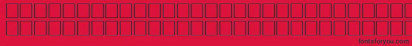 TrekbatsRegular Font – Black Fonts on Red Background