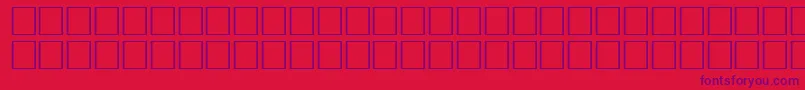 TrekbatsRegular Font – Purple Fonts on Red Background