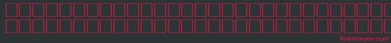 TrekbatsRegular Font – Red Fonts on Black Background