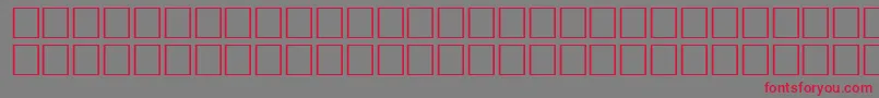 TrekbatsRegular Font – Red Fonts on Gray Background