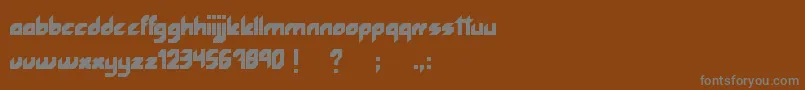 Шрифт Rocketfont – серые шрифты на коричневом фоне