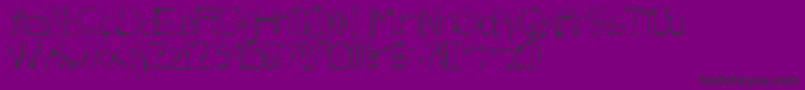 Morlandic Font – Black Fonts on Purple Background