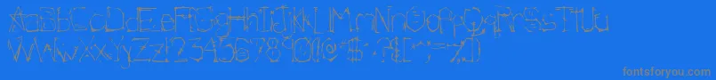 Morlandic-Schriftart – Graue Schriften auf blauem Hintergrund