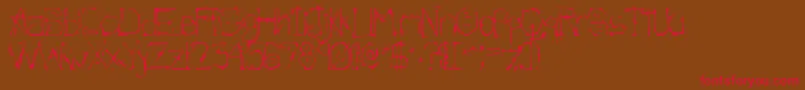 Morlandic Font – Red Fonts on Brown Background