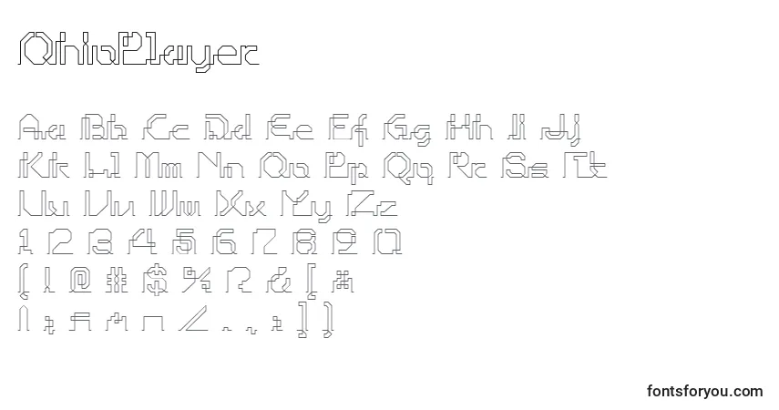 A fonte OhioPlayer – alfabeto, números, caracteres especiais