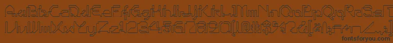 OhioPlayer Font – Black Fonts on Brown Background