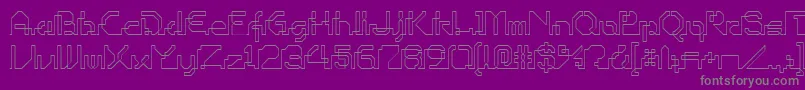 OhioPlayer Font – Gray Fonts on Purple Background