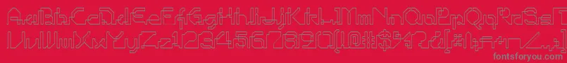 OhioPlayer Font – Gray Fonts on Red Background