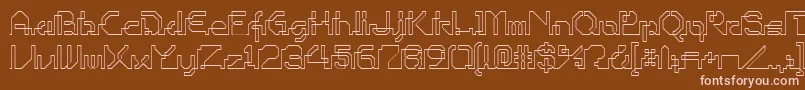 OhioPlayer Font – Pink Fonts on Brown Background