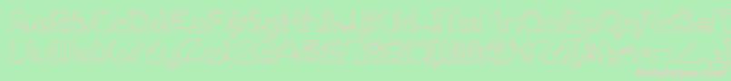 OhioPlayer Font – Pink Fonts on Green Background