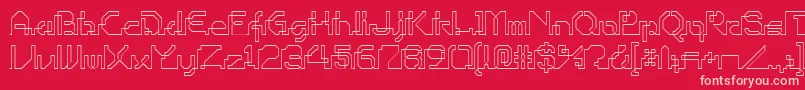 OhioPlayer Font – Pink Fonts on Red Background