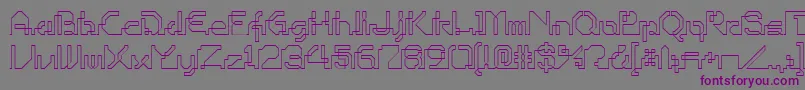 OhioPlayer Font – Purple Fonts on Gray Background