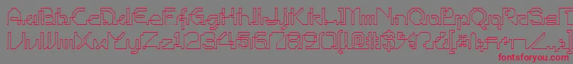 OhioPlayer Font – Red Fonts on Gray Background