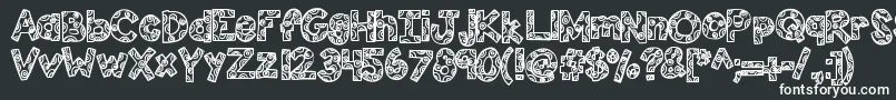 Kbfunhouse-Schriftart – Weiße Schriften