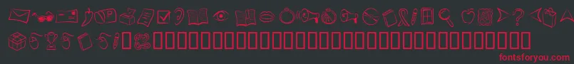 WebstarBv Font – Red Fonts on Black Background