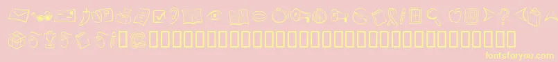WebstarBv Font – Yellow Fonts on Pink Background