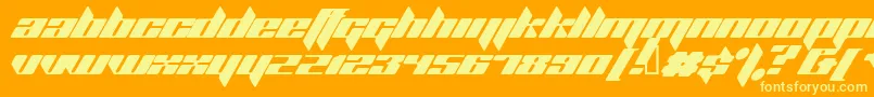 PagalFont Font – Yellow Fonts on Orange Background