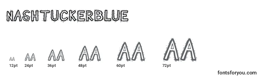 sizes of nashtuckerblue font, nashtuckerblue sizes