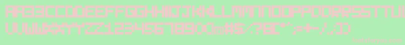 EvilbornTypeface Font – Pink Fonts on Green Background