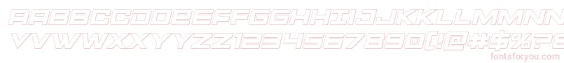 Montroc3Dital Font – Pink Fonts on White Background