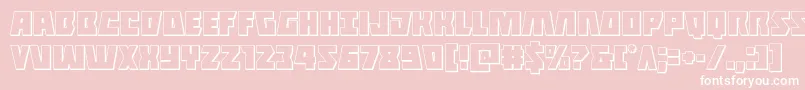 Halfshellhero3D Font – White Fonts on Pink Background