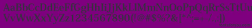 Czcionka HeiseiminstdW7 – czarne czcionki na fioletowym tle