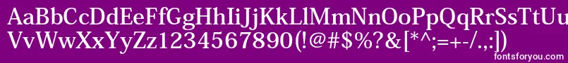 HeiseiminstdW7 Font – White Fonts on Purple Background