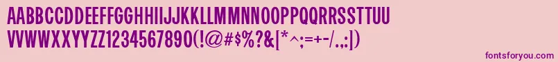 SandcastleJnl Font – Purple Fonts on Pink Background
