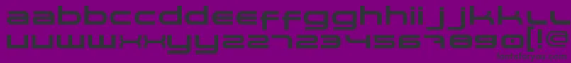 Spaceman Font – Black Fonts on Purple Background