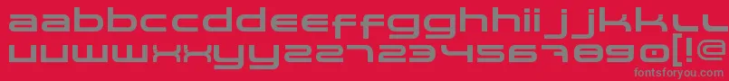 Spaceman Font – Gray Fonts on Red Background