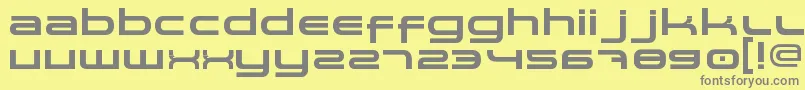 Spaceman Font – Gray Fonts on Yellow Background