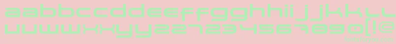 Spaceman Font – Green Fonts on Pink Background