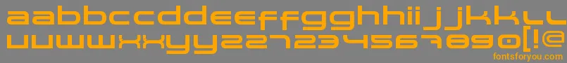 Spaceman Font – Orange Fonts on Gray Background