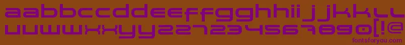 Spaceman Font – Purple Fonts on Brown Background