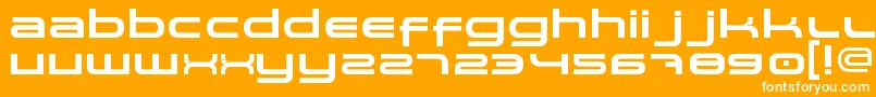 Spaceman Font – White Fonts on Orange Background