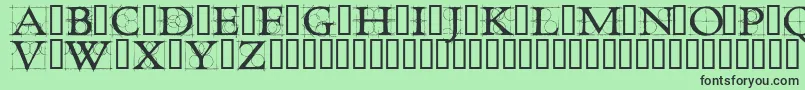 RoughworkDemo Font – Black Fonts on Green Background