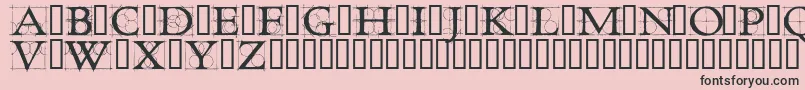 RoughworkDemo Font – Black Fonts on Pink Background