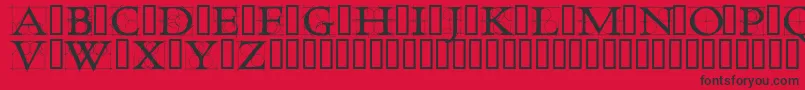 RoughworkDemo Font – Black Fonts on Red Background