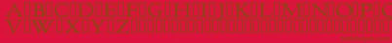 fuente RoughworkDemo – Fuentes Marrones Sobre Fondo Rojo
