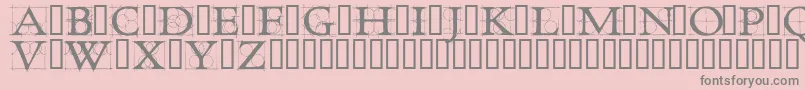 RoughworkDemo Font – Gray Fonts on Pink Background