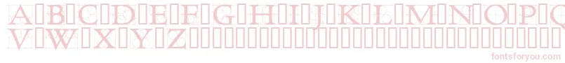 Czcionka RoughworkDemo – różowe czcionki na białym tle