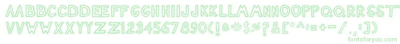 NashTuckerblue Font – Green Fonts on White Background