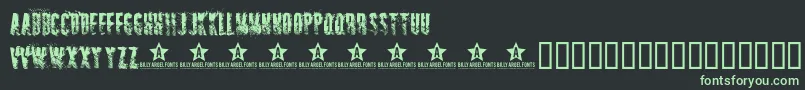 Sniper Font – Green Fonts on Black Background