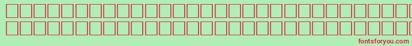 ArbTimesNewRoman-fontti – punaiset fontit vihreällä taustalla