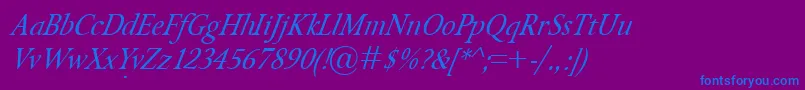 fuente IsoldeItalic – Fuentes Azules Sobre Fondo Morado